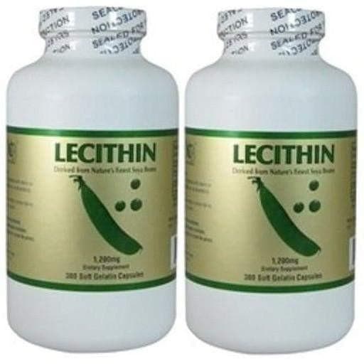 2 Bottles of Lecithin 1200MG (300 Capsules) - Buy at New Green Nutrition