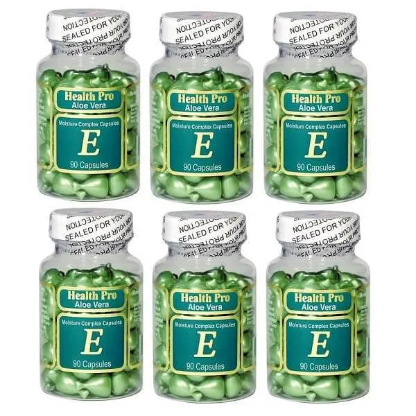 6 Bottles Nu-Health Aloe Vera Vitamin E Skin Oil Moisture Complex (90 – New  Green Nutrition