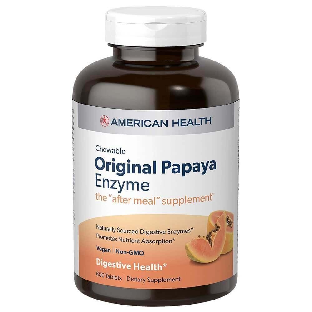 American Health Original Papaya Digestive Enzyme (600 Chewable Tablets) - Buy at New Green Nutrition