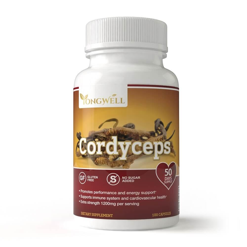 Cordyceps Capsules Extra Strength 1200mg (100 Capsules) - Buy at New Green Nutrition