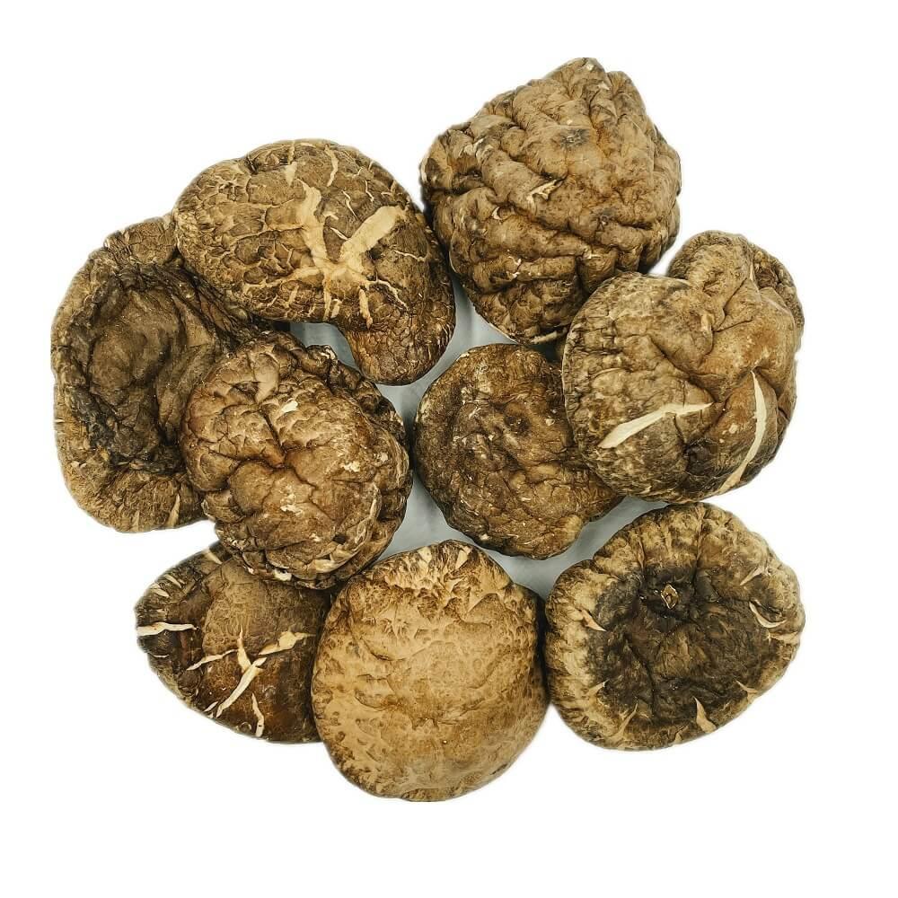 Hersbgreen A Grade Dried Shiitake Mushrooms (1 LB.) - Buy at New Green Nutrition
