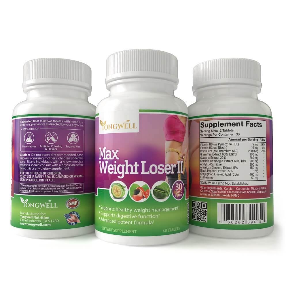 Max Weight Loser II, Supports Healthy Weight Management (60 Tablets) - Buy at New Green Nutrition