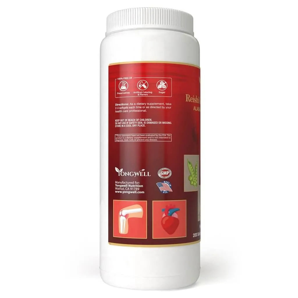 Reishi Ginseng Fish Oil II (200 Softgels) New Green Nutrition