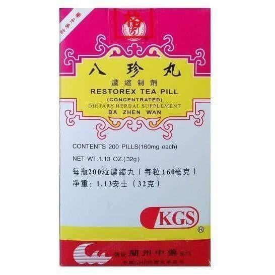 Restorex Tea Pill (Ba Zhen Wan) 160mg (200 Pills) - Buy at New Green Nutrition