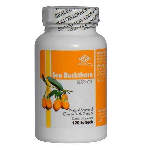 Sea Buckthorn Berry Oil, Natural Source of Omega 3, 6, 7 & 9 (120 Softgels) - Buy at New Green Nutrition