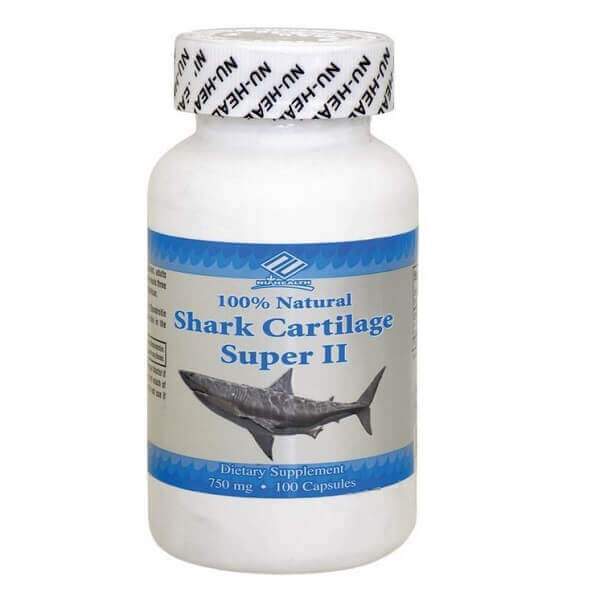 Shark Cartilage Super II 750mg (100 Capsules) - 2 Bottles - Buy at New Green Nutrition