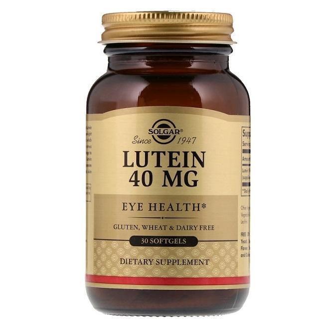 Solgar Lutein 40 MG, Eye Health (30 Softgels) - Buy at New Green Nutrition