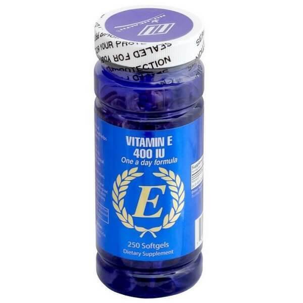 Vitamin E 400 IU (250 softgels) - Buy at New Green Nutrition
