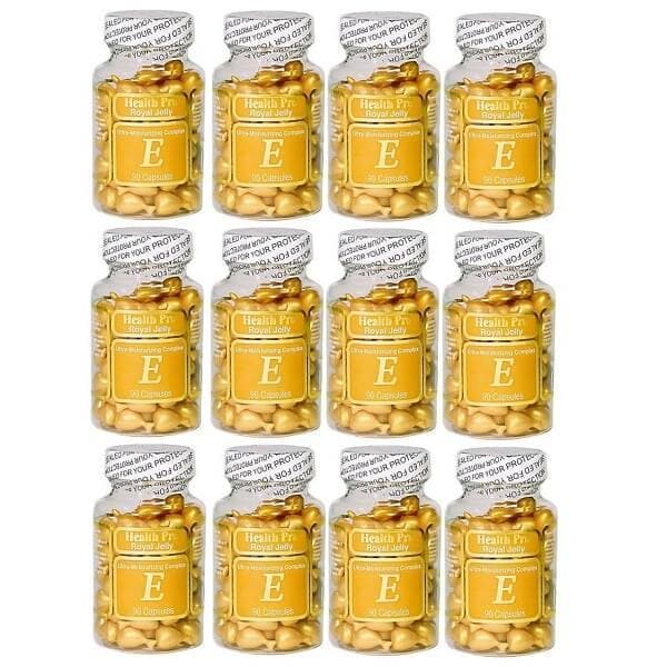 12 Bottles Nu-Health Royal Jelly Vitamin E Skin Oil Moisture Complex (90 Caps) - Buy at New Green Nutrition