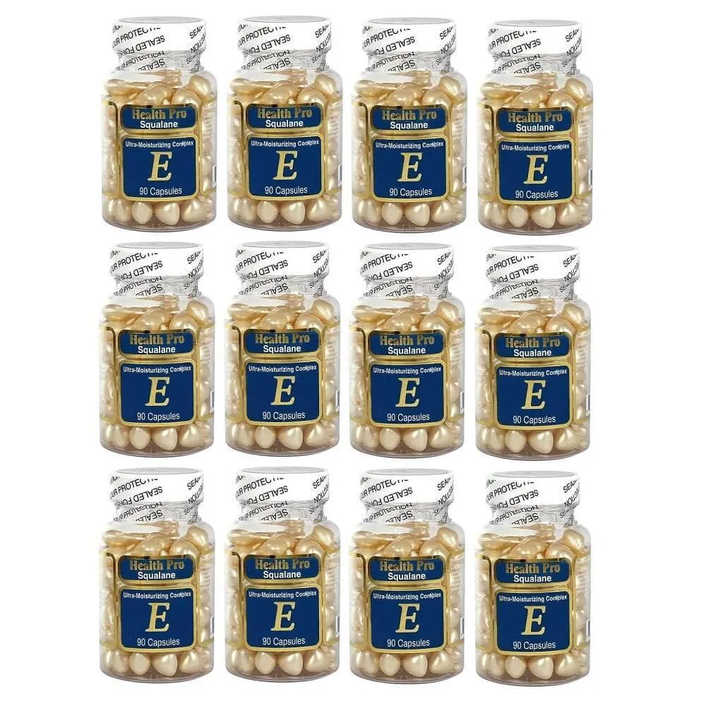 12 Bottles Nu-Health Squalane Vitamin E Skin Oil Moisture Complex (90 Capsules) - Buy at New Green Nutrition