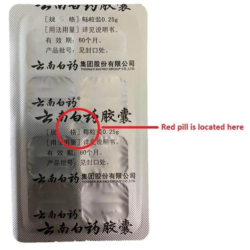 15 Boxes Yunnan Baiyao Capsules (16 Capsules) + 1 Box Free - Buy at New Green Nutrition