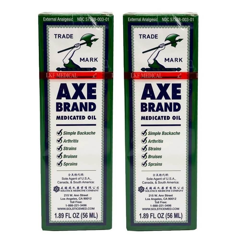 2 Bottles Axe Brand Pain Relieving Oil (56ml) - Buy at New Green Nutrition