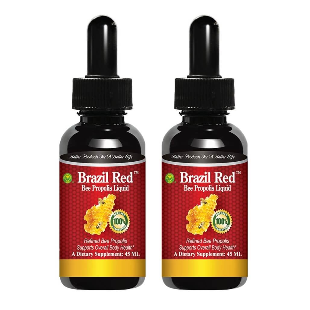 2 Bottles Brazil Red Bee High Concentrate Propolis Liquid (45 ML) - Buy at New Green Nutrition