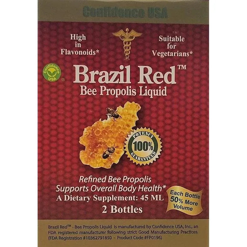 2 Bottles Brazil Red Bee High Concentrate Propolis Liquid (45 ML) - Buy at New Green Nutrition