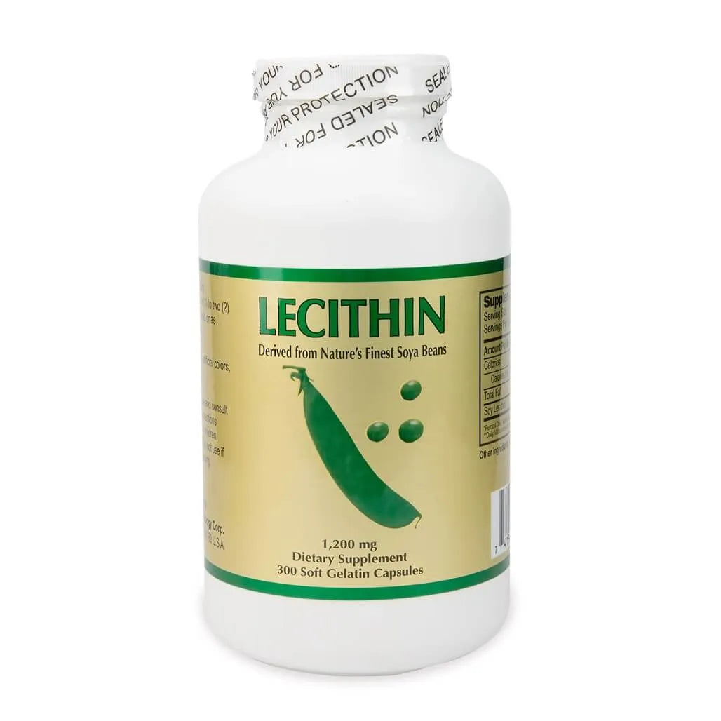 2 Bottles of Lecithin 1200MG (300 Capsules) - Buy at New Green Nutrition