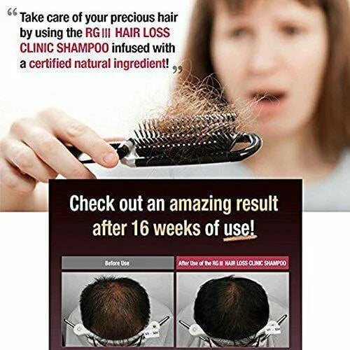 2 Bottles RGIII Hair Regeneration Shampoo with Purified Red Ginseng Saponin (520ml) - Buy at New Green Nutrition