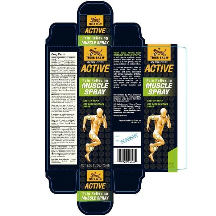2 Boxes of Tiger Balm Active Pain Relieving Muscle Spray, 2.53 Oz. (75ml) - Buy at New Green Nutrition