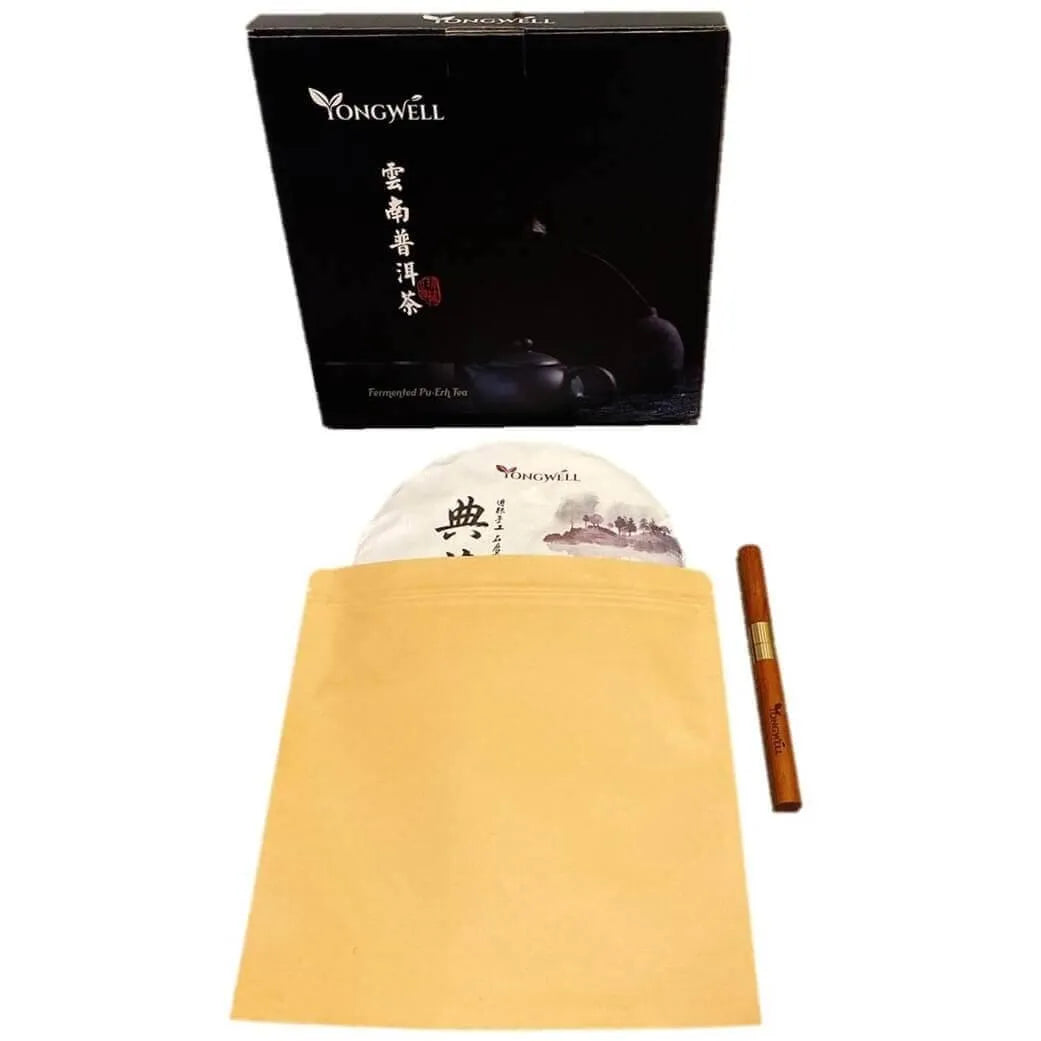 2013 Limited Edition Yunnan Fermented Pu Erh Compressed Tea Cake - 357g (12.3oz) + Free Tea Knife - Buy at New Green Nutrition