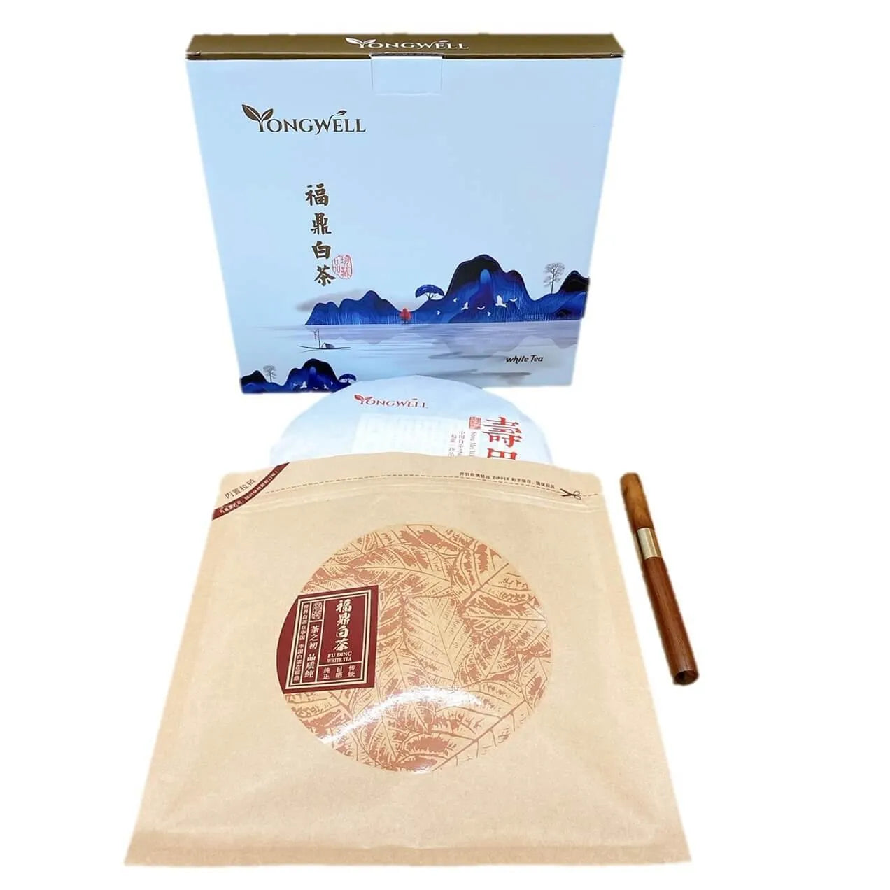 2015 Premium Grade Shou Mei White Tea Cake 350g (12.3oz) + Free Tea Knife - Buy at New Green Nutrition