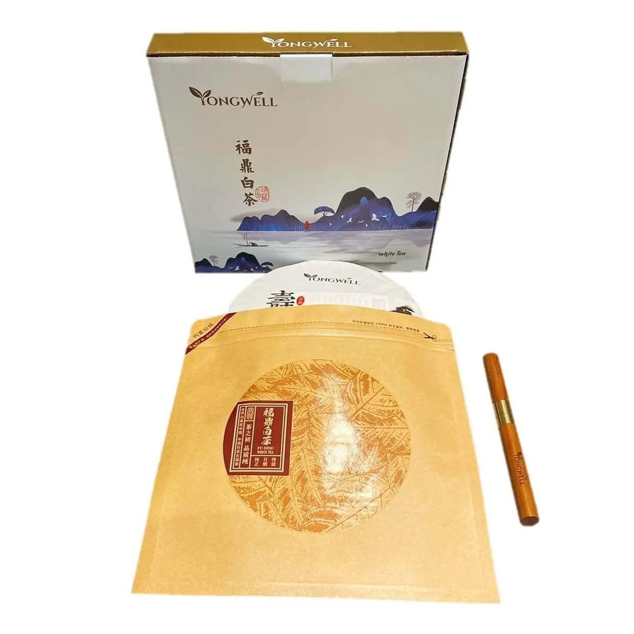 2016 Premium Grade Shou Mei Spring Harvested White Tea Cake 350g (12.3oz) + Free Tea Knife - Buy at New Green Nutrition