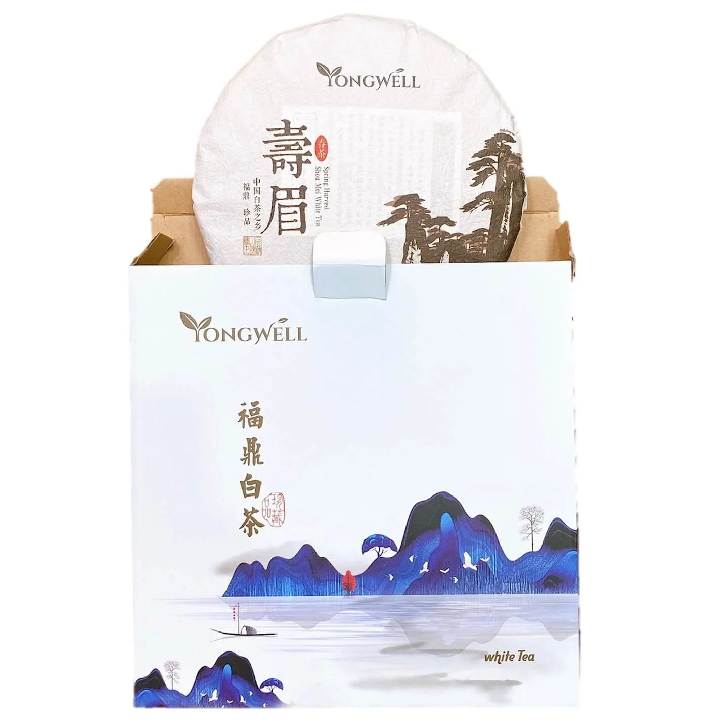 2016 Premium Grade Shou Mei Spring Harvested White Tea Cake 350g (12.3oz) + Free Tea Knife - Buy at New Green Nutrition
