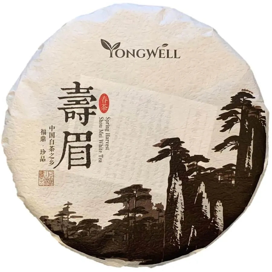 2016 Premium Grade Shou Mei Spring Harvested White Tea Cake 350g (12.3oz) + Free Tea Knife - Buy at New Green Nutrition