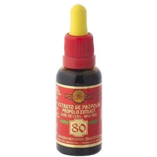 24 Bottles of Polenectar Brazil Green Bee Propolis Extract Wax Free 80 (30mL) - Buy at New Green Nutrition