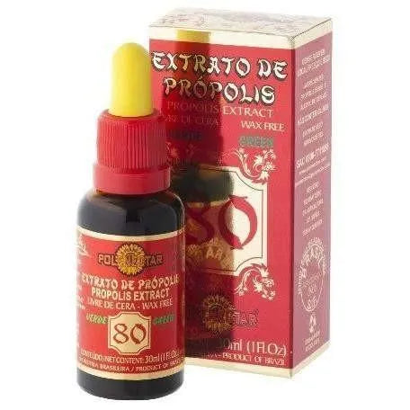24 Bottles of Polenectar Brazil Green Bee Propolis Extract Wax Free 80 (30mL) - Buy at New Green Nutrition