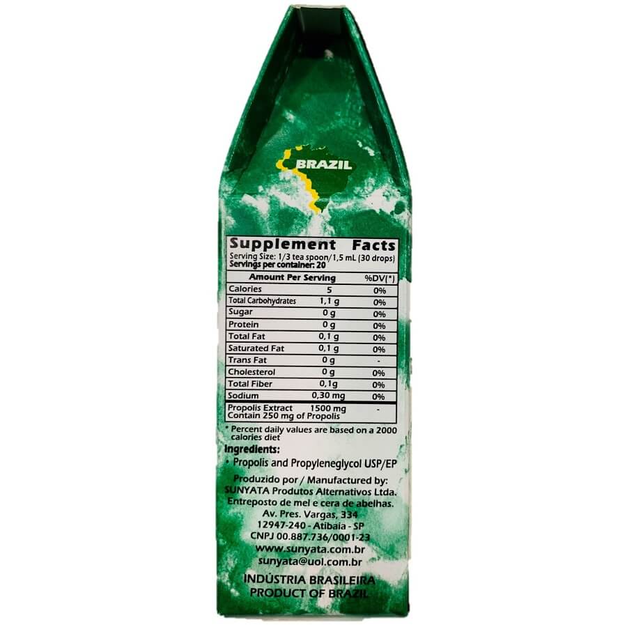 25 Bottles of Pon Lee Brazilian Green Propolis Extract, Alcohol Free (30mL) - Buy at New Green Nutrition