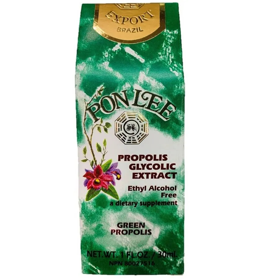 25 Bottles of Pon Lee Brazilian Green Propolis Extract, Alcohol Free (30mL) - Buy at New Green Nutrition