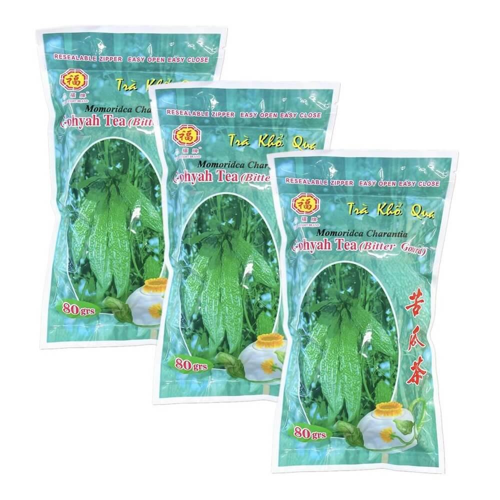 3 Bags Gohyah Bitter Melon Tea (80 Grams) - Buy at New Green Nutrition