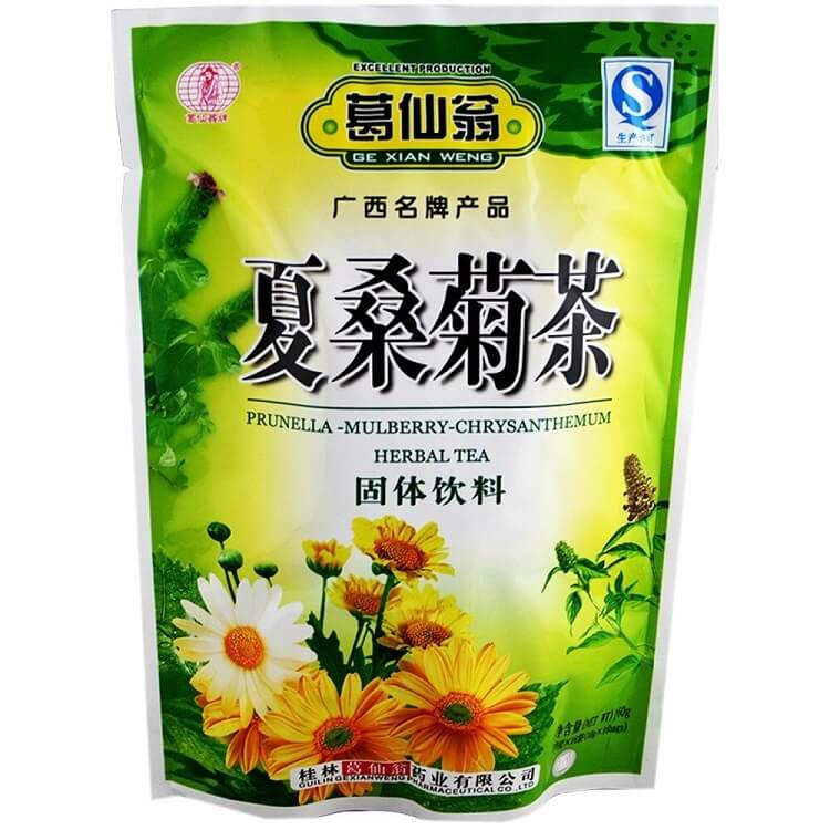 3 Bags Prunella Mulberry Chrysanthemum Herbal Tea (16 Packets) - Buy at New Green Nutrition