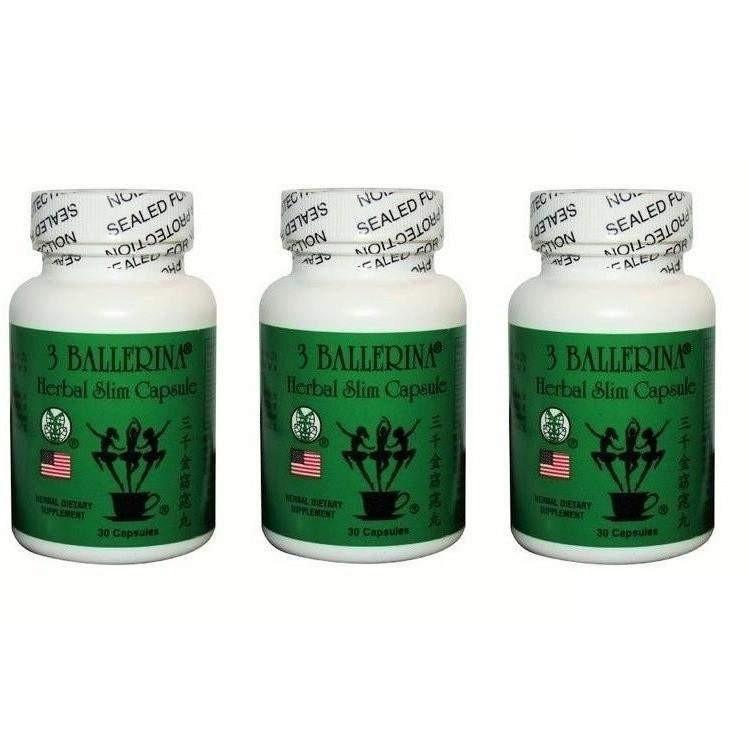 3 Ballerina Herbal Slim Capsule (30 Capsules) - 3 Bottles - Buy at New Green Nutrition
