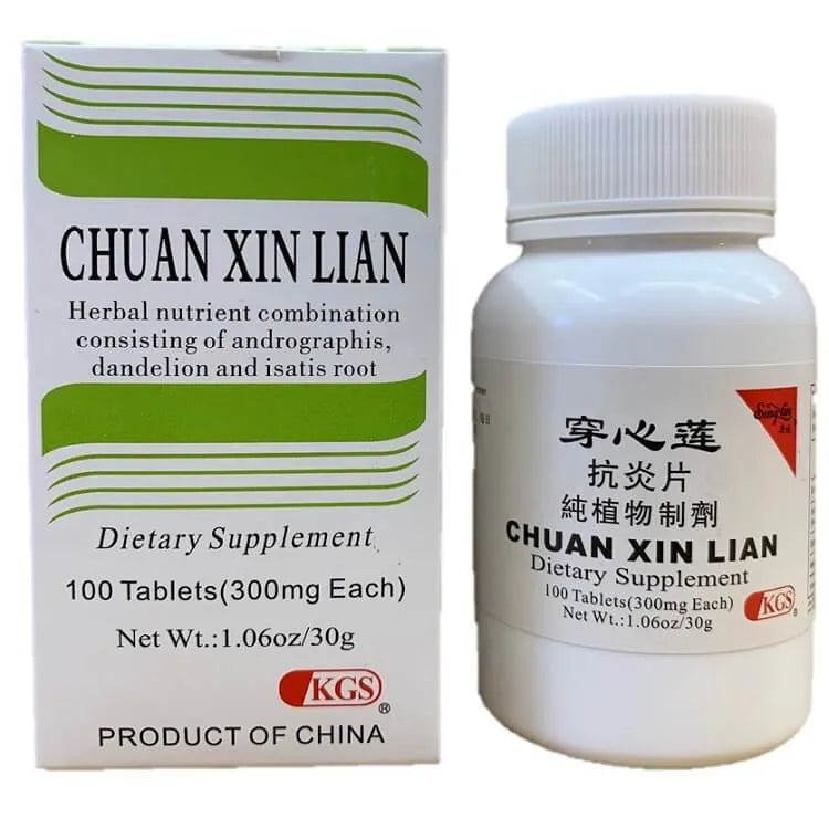 3 Bottles Chuan Xin Lian 300mg (100 Tablets) - Buy at New Green Nutrition