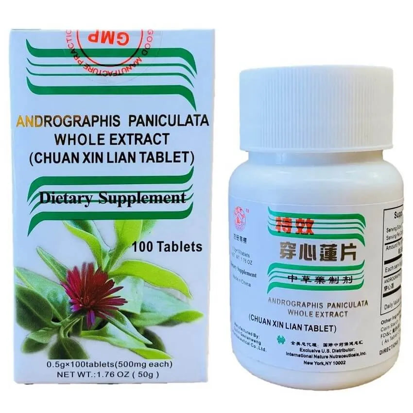 3 Bottles Chuan Xin Lian Extra Strength 500mg (100 Tablets) - Buy at New Green Nutrition