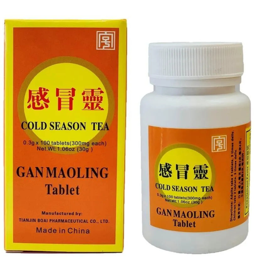 3 Bottles Gan Mao Ling (100 Tablets) - Buy at New Green Nutrition