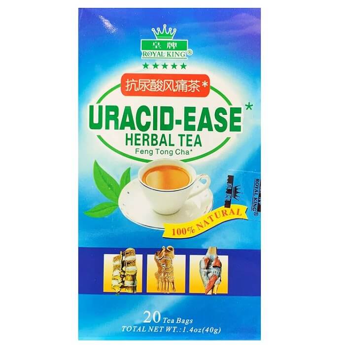 3 Boxes of Royal King Uracid-Ease Herbal Tea (20 Tea Bags) - Buy at New Green Nutrition