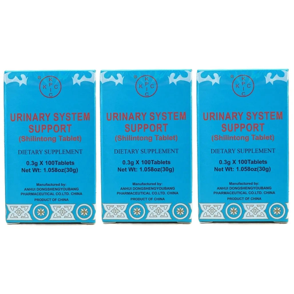 3 Boxes Shilintong, Herbal Supplement For Healthy Urinary Tract (100 Tablets) - Buy at New Green Nutrition