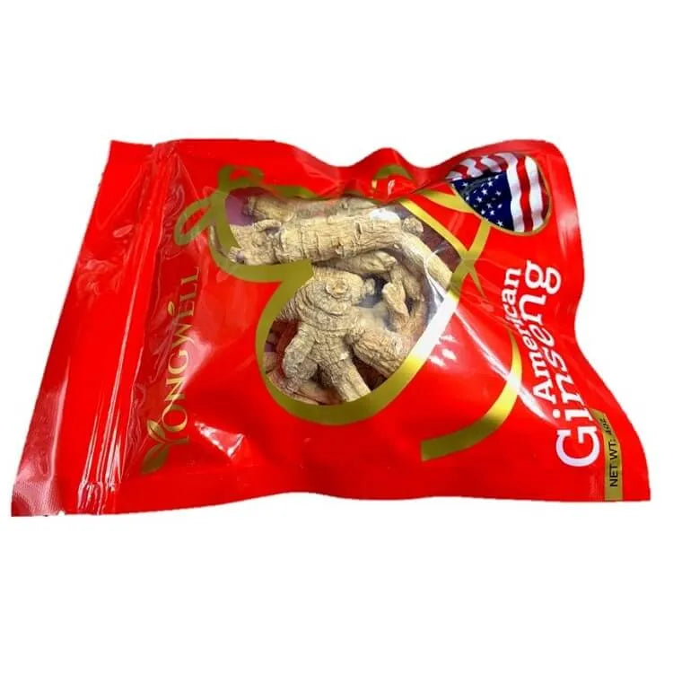 4 Bags Premium American Ginseng Original Root (4 oz.) + 1 Bag Free - Buy at New Green Nutrition