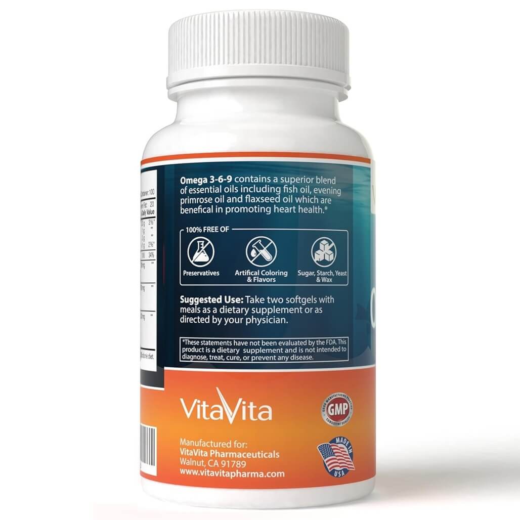 4 Bottles Extra Strength Omega 3-6-9 Fish Oil (200 Softgels) - Buy at New Green Nutrition