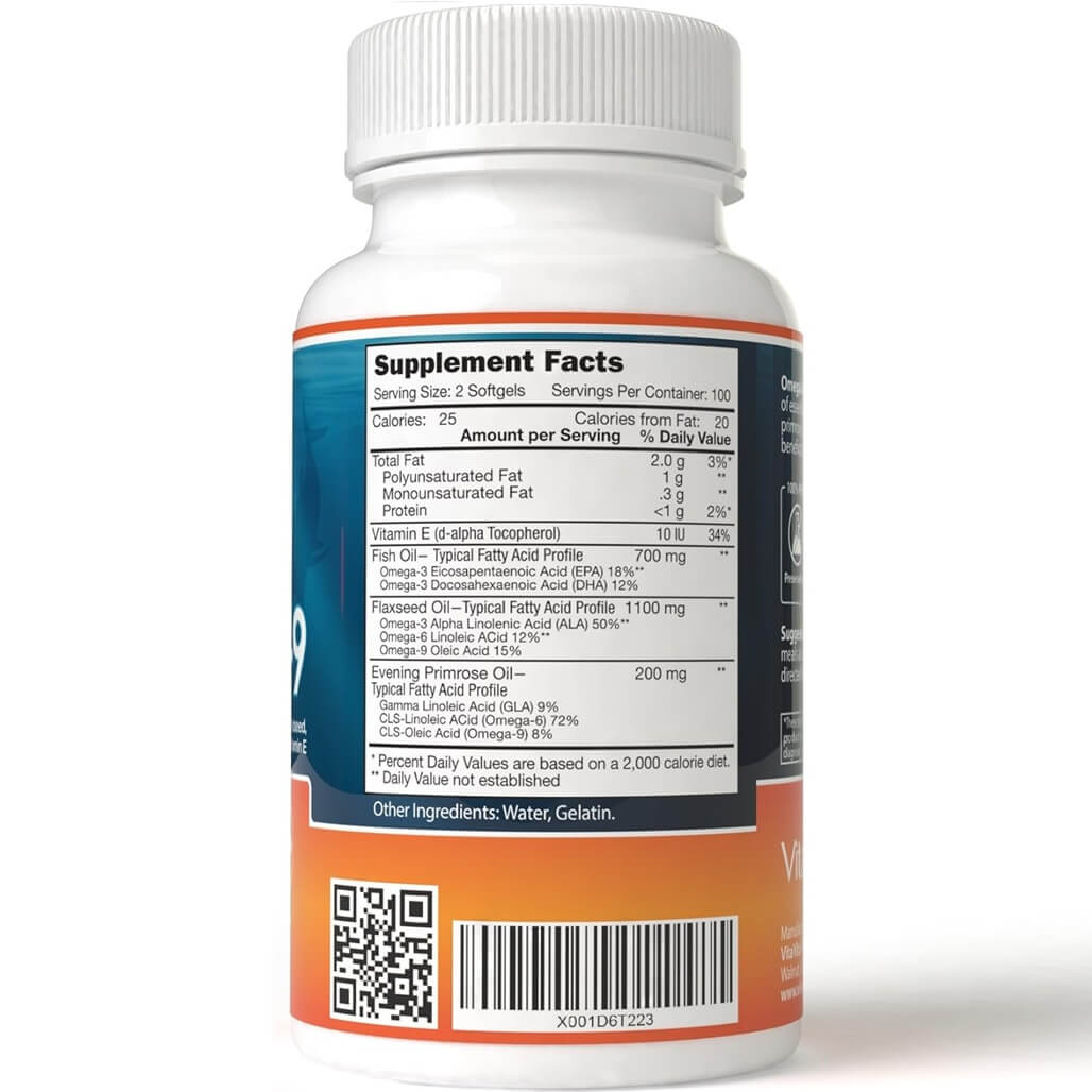 4 Bottles Extra Strength Omega 3-6-9 Fish Oil (200 Softgels) - Buy at New Green Nutrition