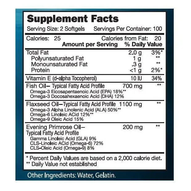 4 Bottles Extra Strength Omega 3-6-9 Fish Oil (200 Softgels) - Buy at New Green Nutrition