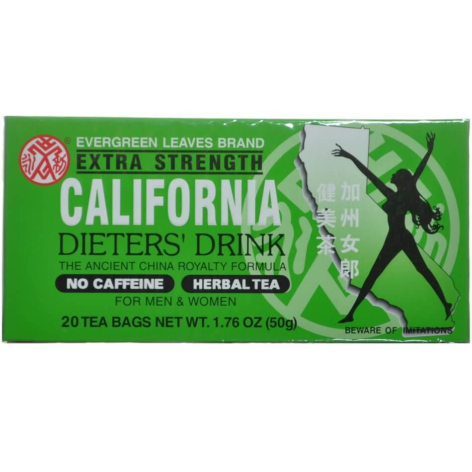 4 Boxes California Dieters' Tea, Extra Strength (20 Tea Bags) - Buy at New Green Nutrition