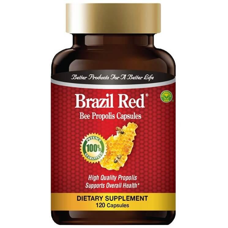 5 Bottles Brazil Red Bee Propolis (120 Capsules) + 1 Free Bottle - Buy at New Green Nutrition