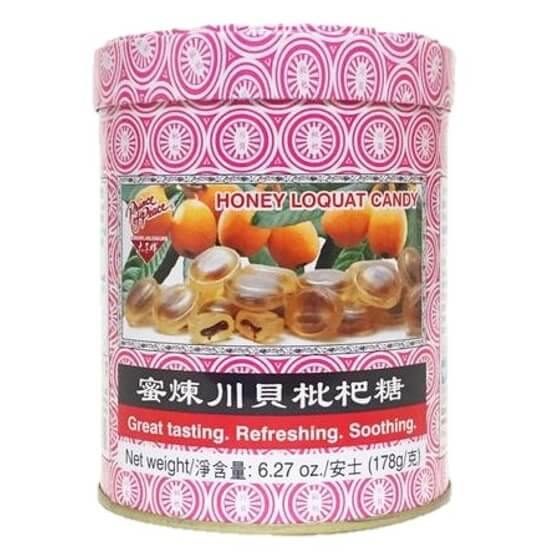 5 Tins Honey Loquat Candy, Helps to Refresh & Sooth Throat (6.27 oz.) - Buy at New Green Nutrition