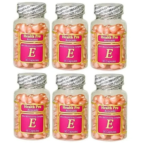 6 Bottles Nu Health Avocado Vitamin E Skin Oil Moisture Complex (90 Caps) - Buy at New Green Nutrition