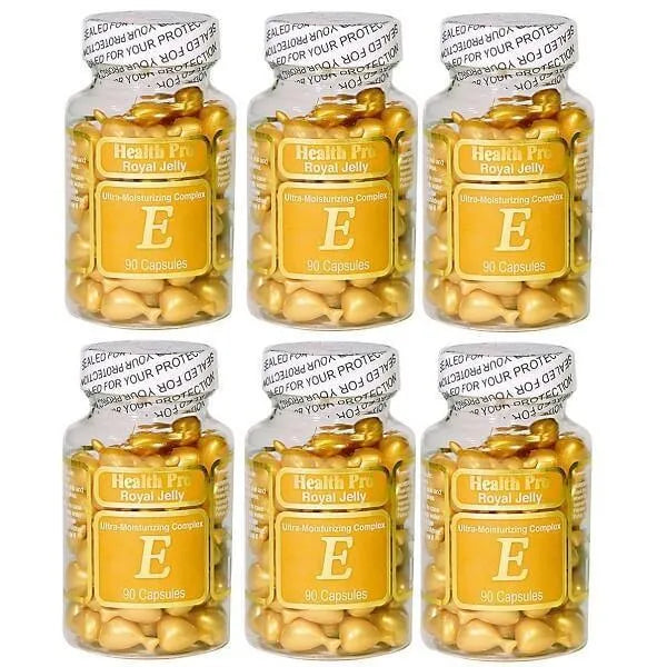 6 Bottles Nu-Health Royal Jelly Vitamin E Skin Oil Moisture Complex (90 Caps) - Buy at New Green Nutrition