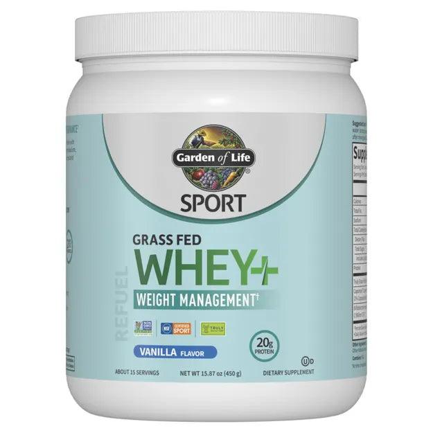 Sport Grass Fed Whey+ Weight Management Protein Powder - Vanilla - Buy at New Green Nutrition
