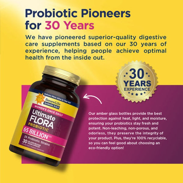 Renew Life Ultimate Flora Women's Once Daily Probiotic 65 Billion