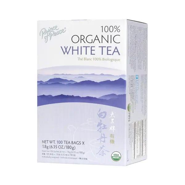 Prince of Peace USDA Organic White Tea (100 Teabags) - Buy at New Green Nutrition